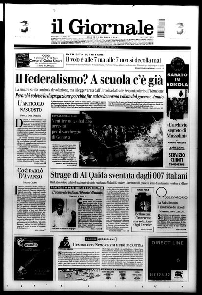 Il giornale : quotidiano del mattino